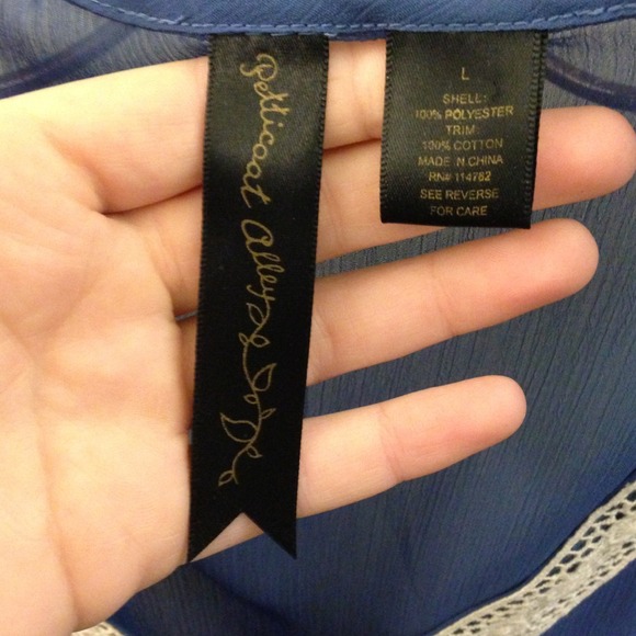 ❗❗❗TRADED❗❗❗Petticoat Alley Sheer Top - Picture 2 of 3