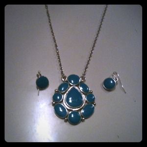 Matching earring and necklace set