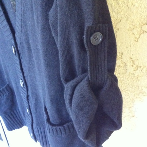 SOLD- Michael Kors Black Cardigan Sweater Medium - Picture 3 of 4