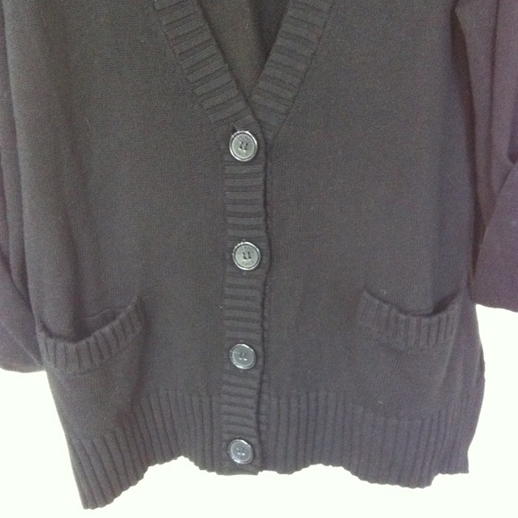 SOLD- Michael Kors Black Cardigan Sweater Medium - Picture 4 of 4