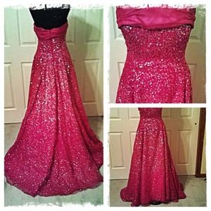 Pageant or prom gown