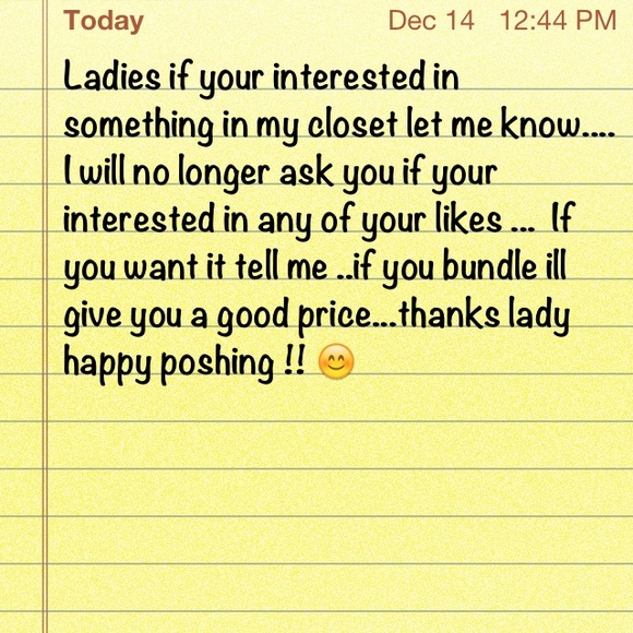 Happy poshing ladies!!