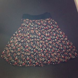 floral winter skirt