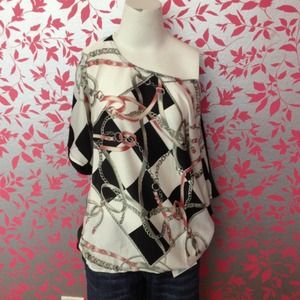 Chain look off shoulder top