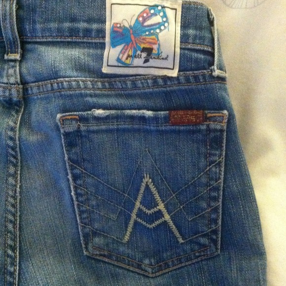 $70 OBO "A" Pocket 7 For All Mankind Jeans - Picture 2 of 4