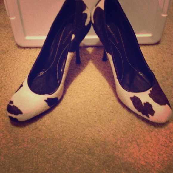 Cow print heel--Lower Price!