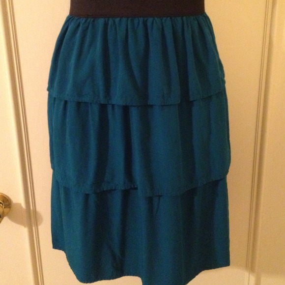 😄Sz med color block tiered slip on dress - Picture 3 of 4