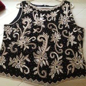 Beautiful beaded top - perfect for the holidays