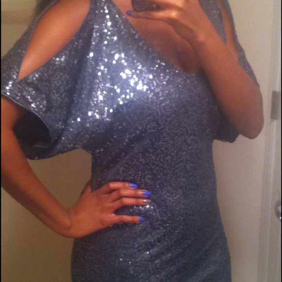 Sequin mini dress. Perfect for holiday parties!