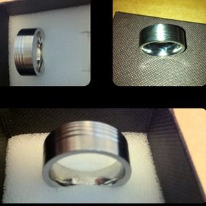 REDUCED stainless Steel Men's Wedding Band Size 7