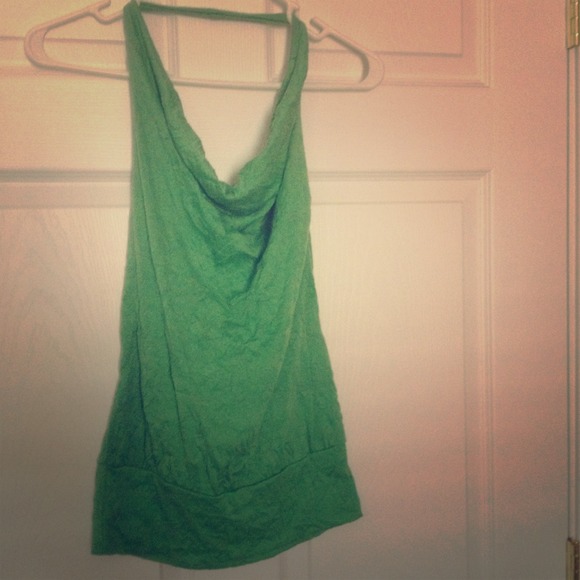 BUNDLE: grey capris &Green halter tank top