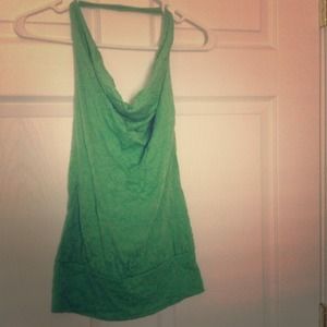 BUNDLE: grey capris &Green halter tank top