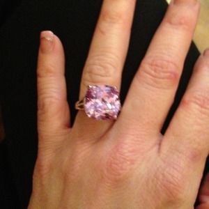 New pink topaz ring
