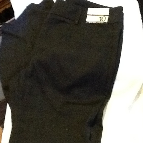 New York and company pinstripe city stretch pants.