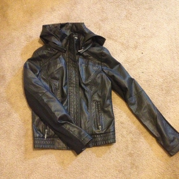 Faux leather jacket