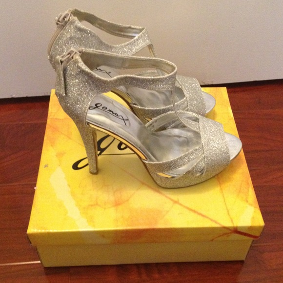 Silver Glittery High Heels