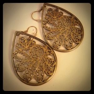 Gold Flower Earrings