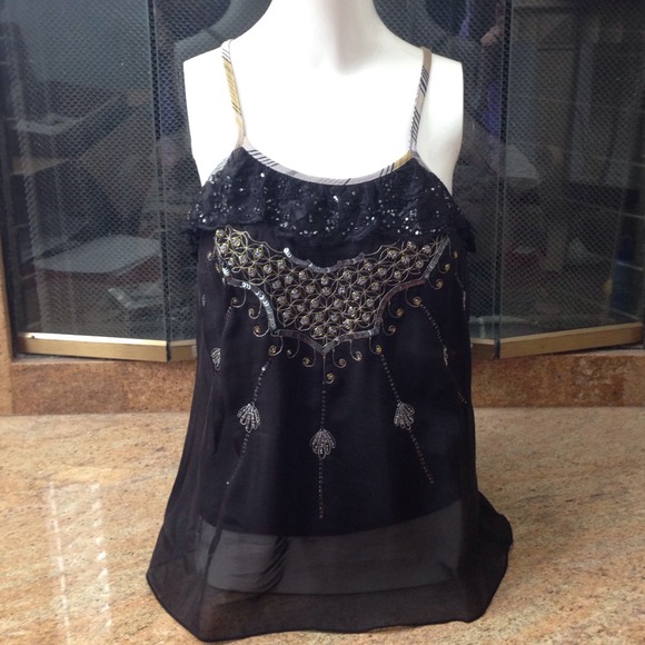 Free People Tops - ✨Free People Beaded Top ✨