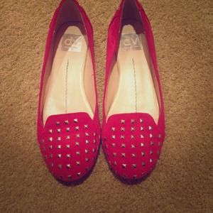 Dolce vita hot pink stud loafers