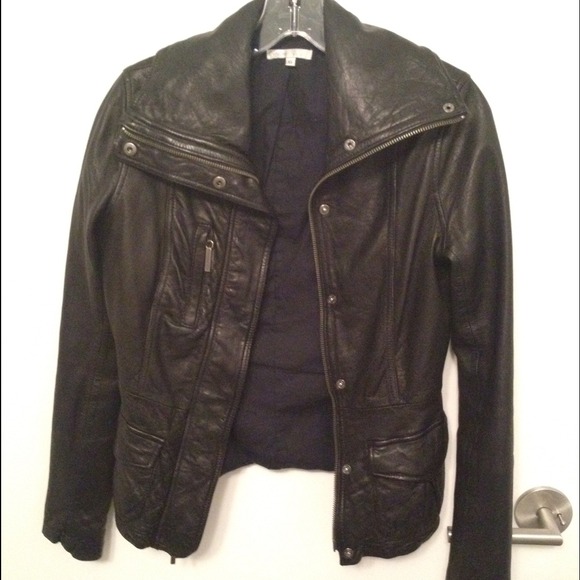 Vince Jackets & Blazers - ❌hold❌ Vince Black Leather Jacket