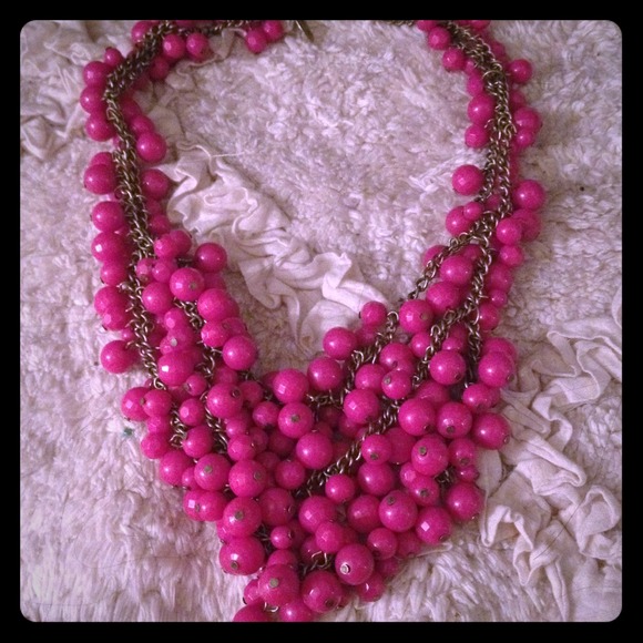 Pink beaded necklace💗