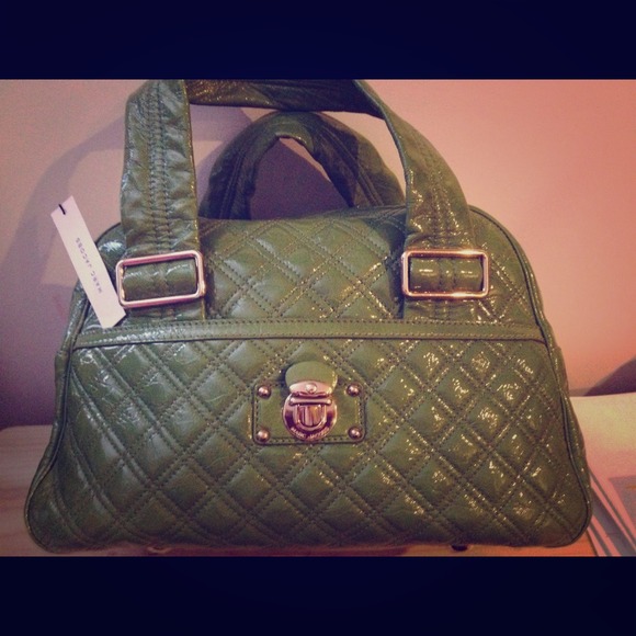 Marc Jacobs Quilted Patent Leather Bowler Bag, NWT