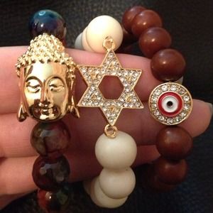 Handmade Stretch Buddha - Star of David Set