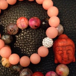 Handmade Stretch Buddha Shamballa Set