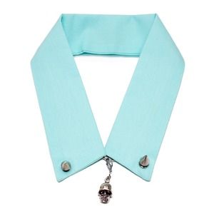 NEW Skull collar necklace w/ removable skull charm