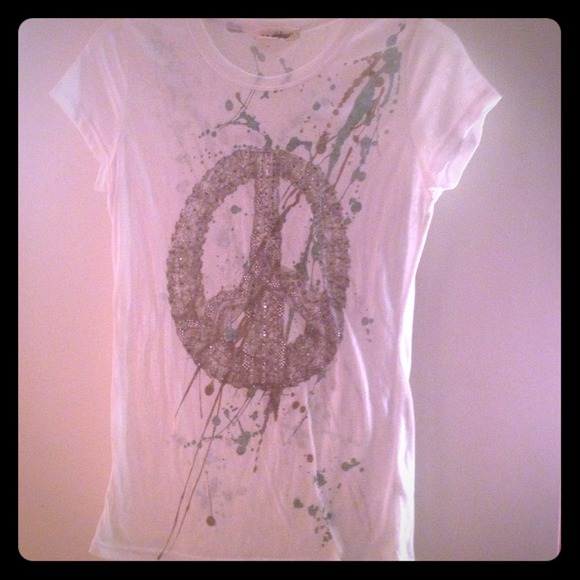 Miss Me Peace Sign Top