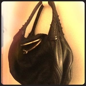 Black hobo bag