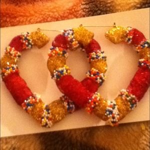 Glitter and sprinkle earrings