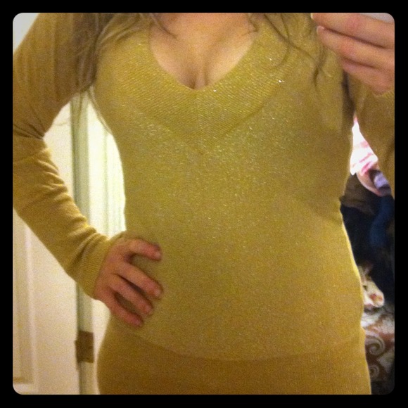 Gold sparkly Sweater