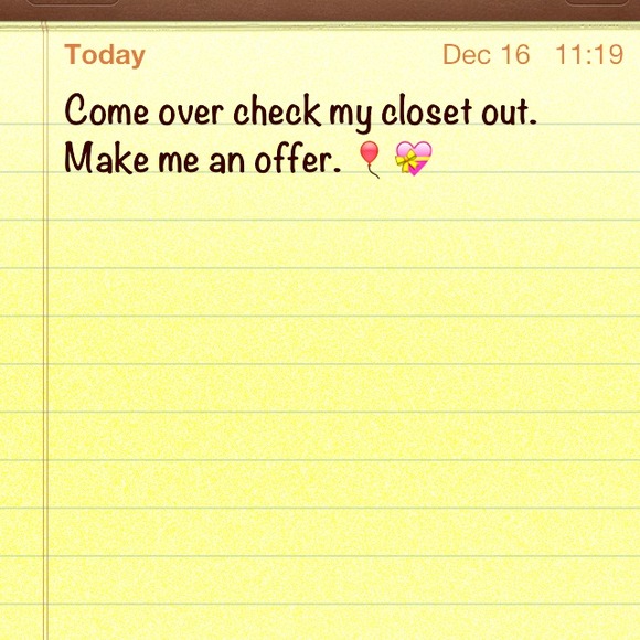 Come check out me closet!