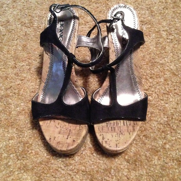 Bongo Shoes - T Strap Wedges