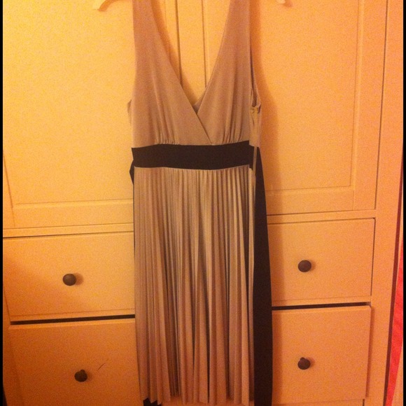 Silver and black dress