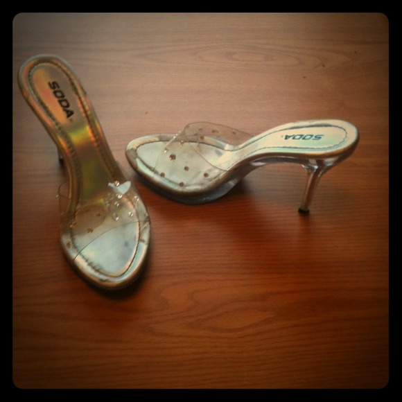 Clear heels