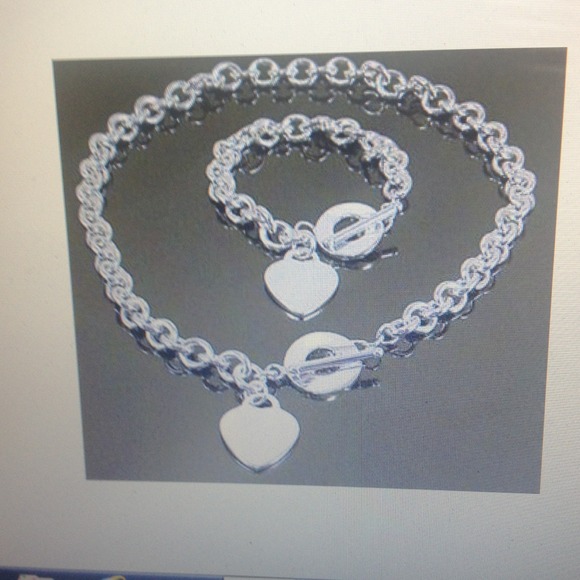 $$reserved$$&Silver plate necklace and bracelet se