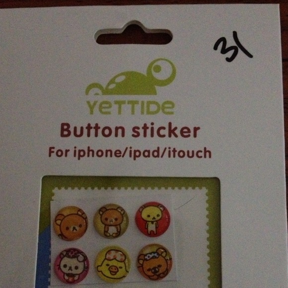 Button stickers iphone/iPad/I touch