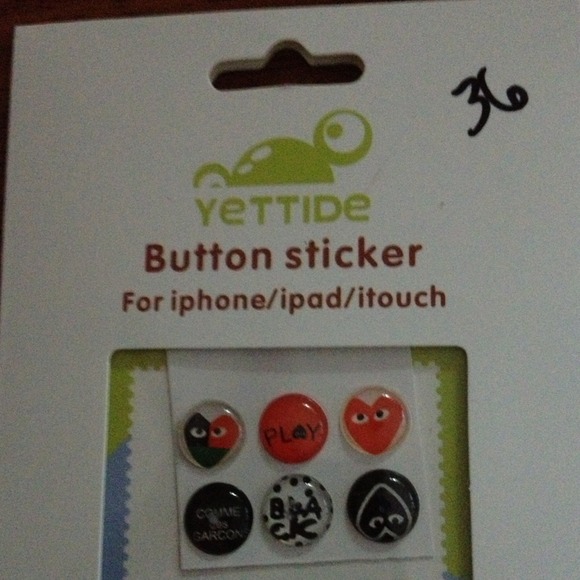 Button stickers iphone/iPad/I touch