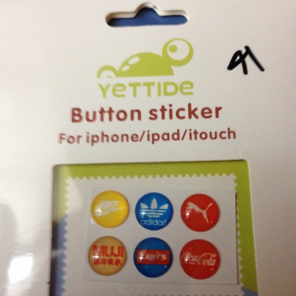 Button stickers iphone/iPad/I touch