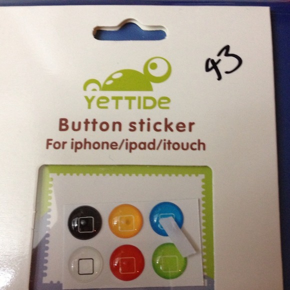 Button stickers iphone/iPad/I touch