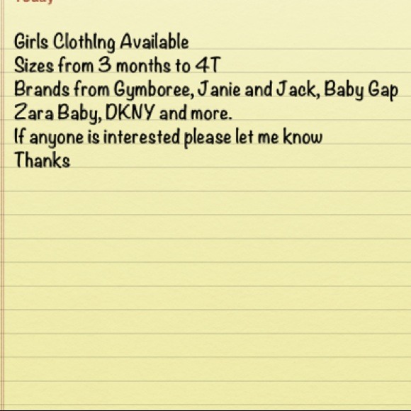 Girls Clothing 3 months to 4t