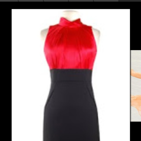 NWT Donna Ricco Red/black dress