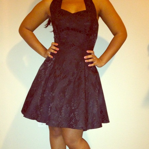 Black retro party dress