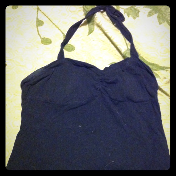 Black halter top