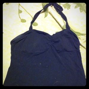 Black halter top