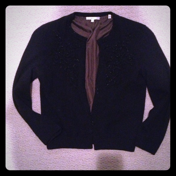 SOLD Vince beaded cashmere sweater