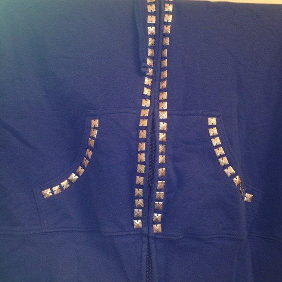 Blue studded jacket - Picture 2 of 2