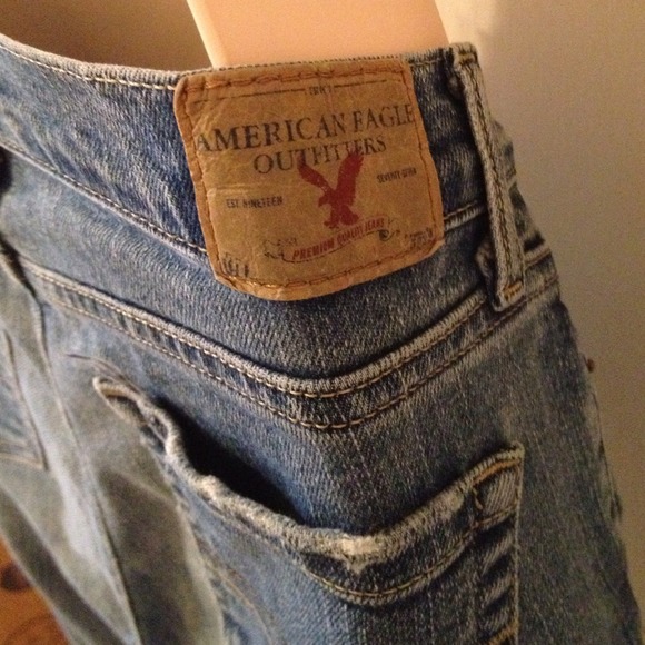 Sz 4 long American eagle med wash boot cut jeans:) - Picture 4 of 4